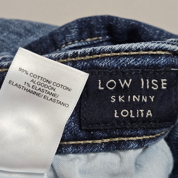 Lucky Brand Lolita Low Rise Skinny Jeans Dark Wash Stretch Women's 12x31 Clean - Picture 7 of 11